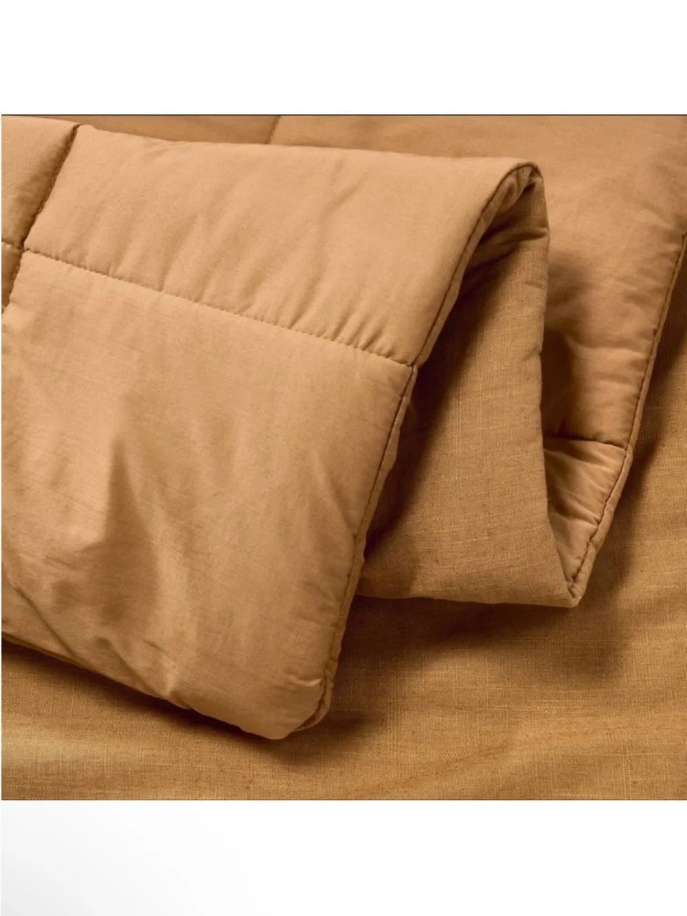 NWT Full/Queen Heavyweight Linen Blend Comforter & Sham Set Warm Brown Casaluna